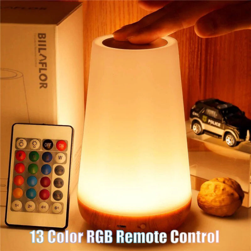 Lámpara de Mesa Táctil RGB de 13 Colores