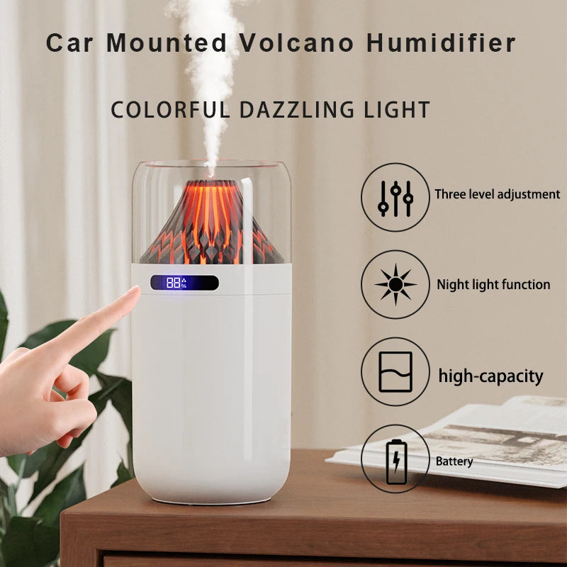 Humidificador de Aroma para coche, difusor de aceites esenciales ultrasónico USB con luz colorida, difusor de fragancia más fresco para el hogar y el coche, 360ml