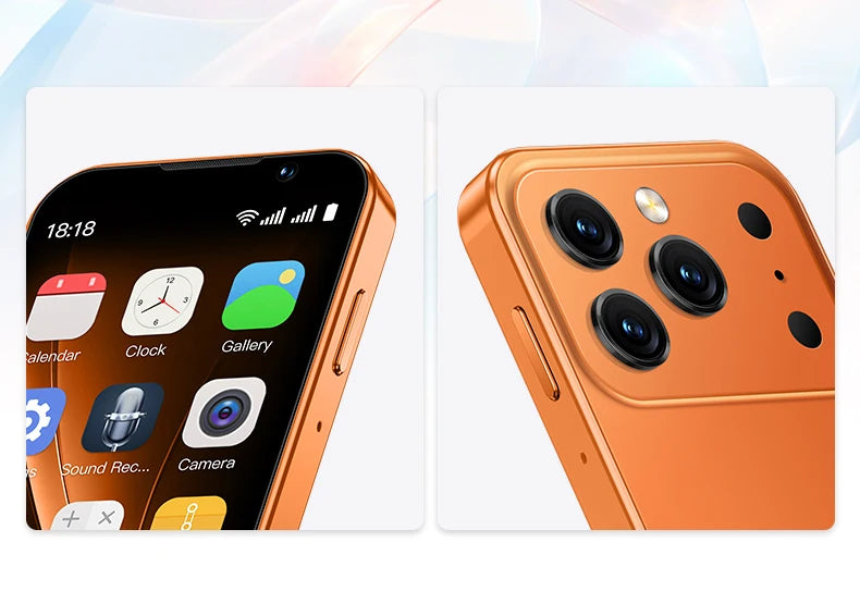 SOYES i17 Mini Smartphone pantalla de 3,0 "2GB RAM 16GB ROM Dual SIM en espera Cámara Dual Android 9,0 múltiples aplicaciones compatible con teléfono pequeño