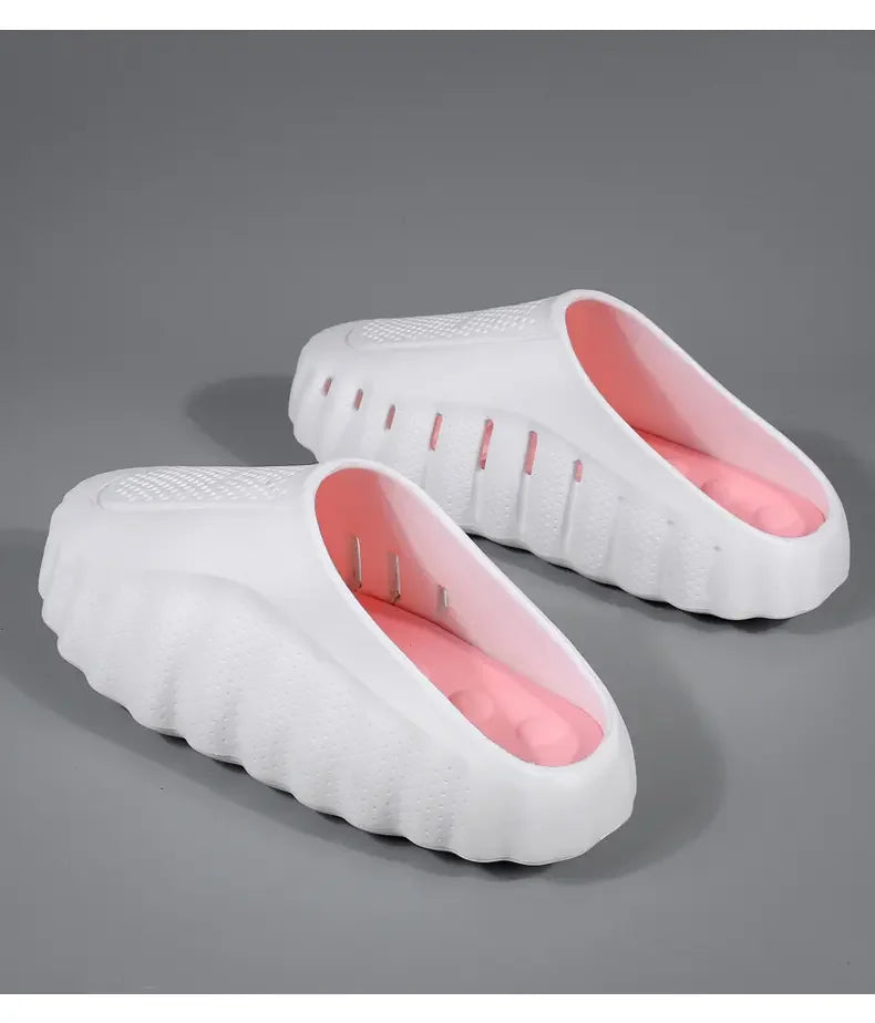 Zuecos unisex con suela de acupresión, antideslizantes para playa y uso diario