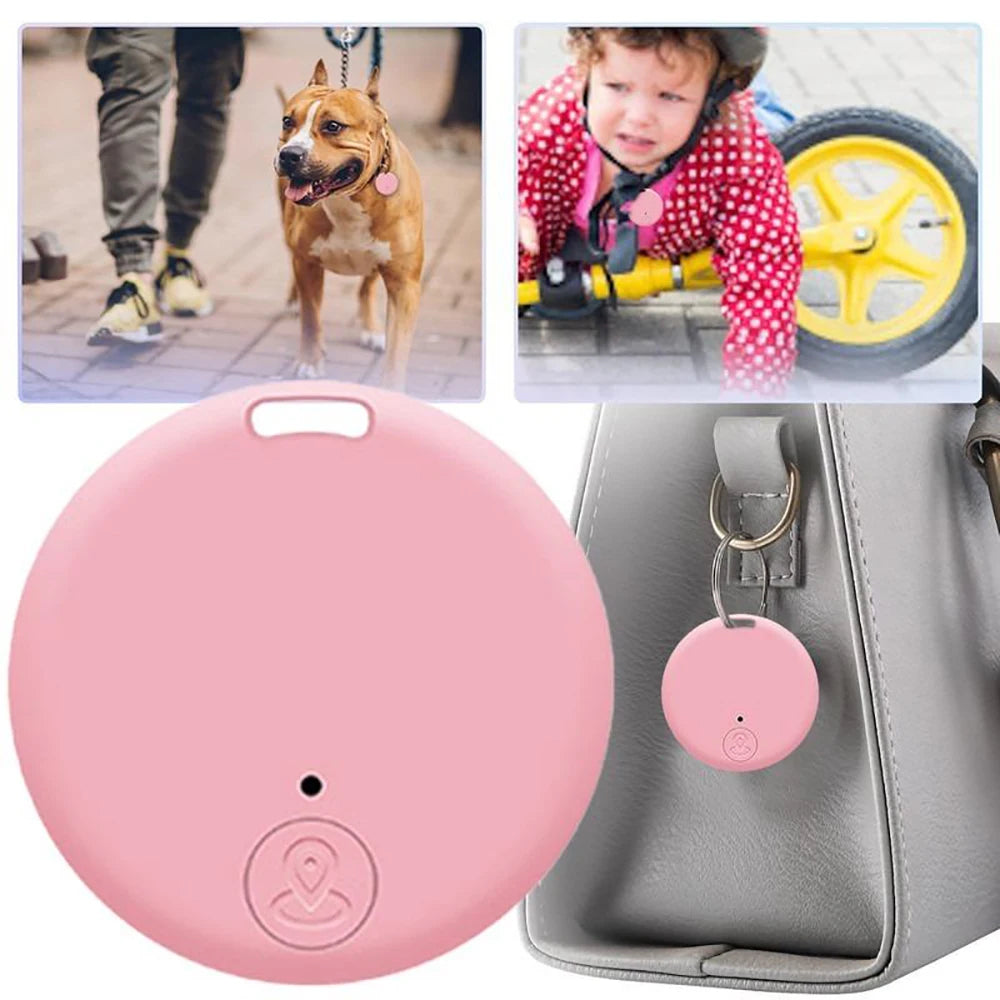 Mini Rastreador Bluetooth Antipérdida para Mascotas, Niños y Billetera