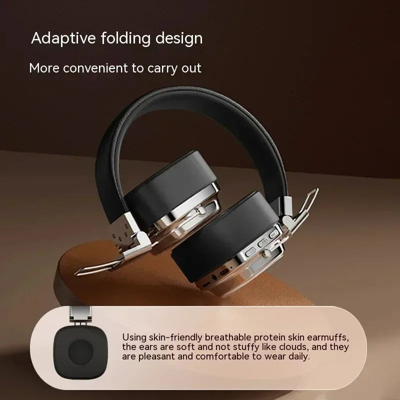 Auriculares Bluetooth 5.3 Retro Plegables Batería Larga