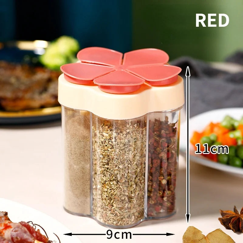 Tarro de condimentos, contenedor de plástico, botella de condimentos, organizador de especias, contenedores de condimentos para acampar al aire libre, juegos de utensilios de cocina, 1 Uds.