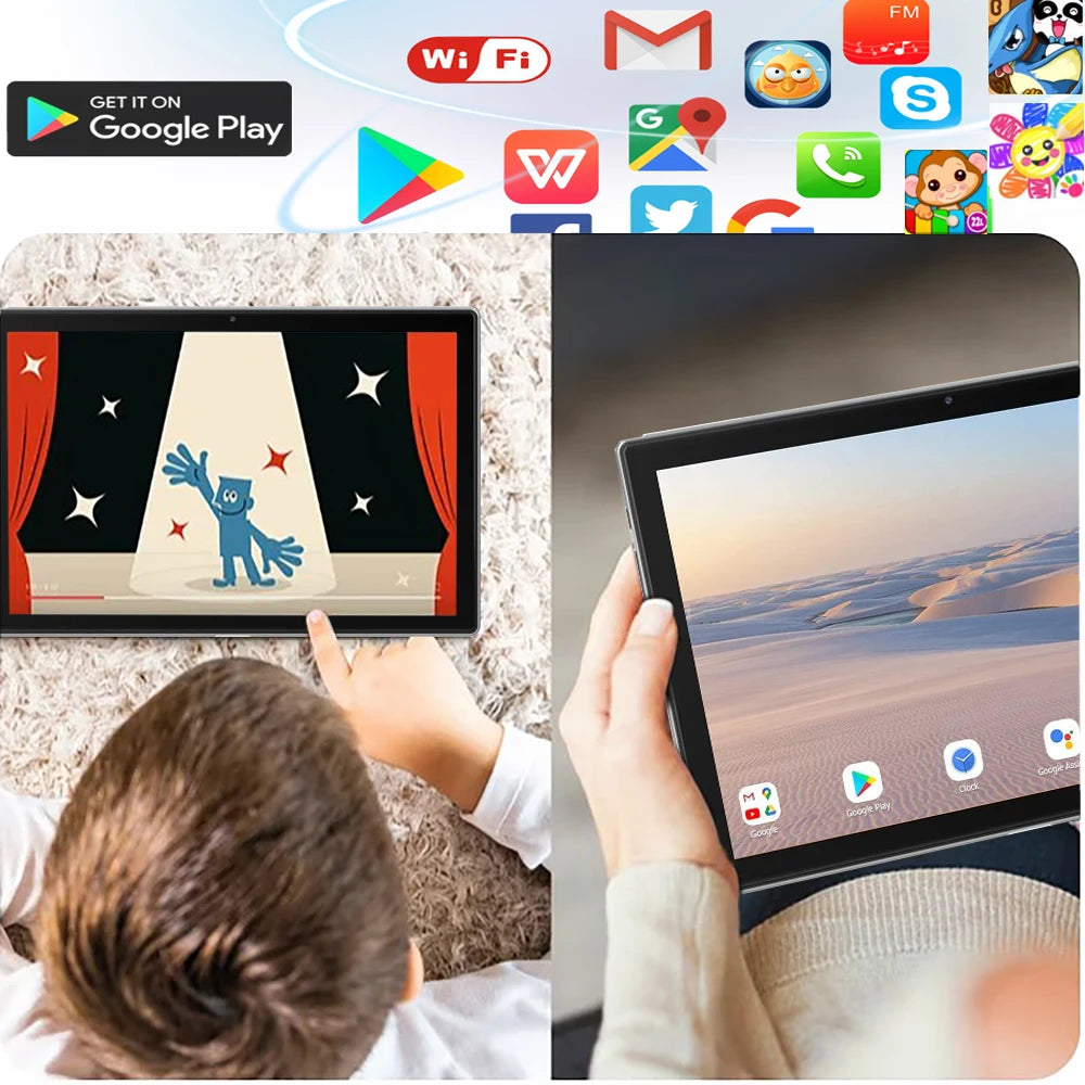 Nuevas Tabletas Android de Google de 10.1 Pulgadas, Octa Core, Doble SIM, Doble Cámara, Bluetooth, Wifi, Llamadas Telefónicas 3G, Tableta Portátil