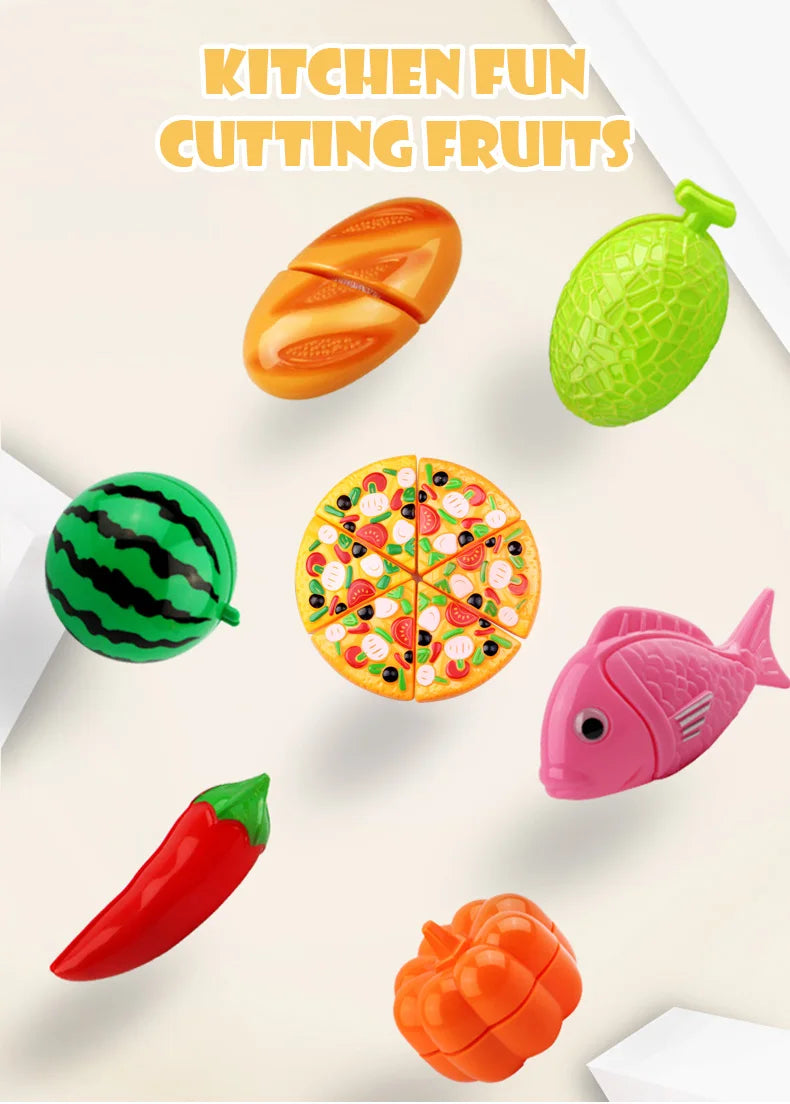 Juego de Corte de Frutas y Verduras para Niños Set de Cocina
