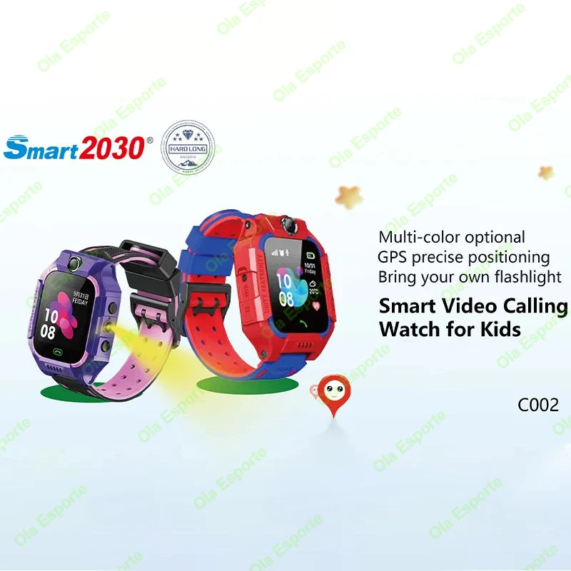 Reloj Inteligente GPS para Niños 2026, con Tarjeta SIM 2G, Llamada SOS, Cámara, Resistente al Agua, Regalo para Niños, Compatible con iOS y Android