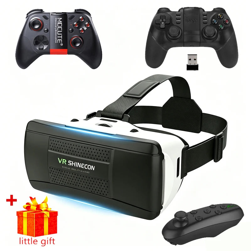 Gafas de Realidad Virtual 3D para Teléfono Móvil, Casco con Lentes para Smartphone, Dispositivo de Realidad Virtual, Visor para Celular