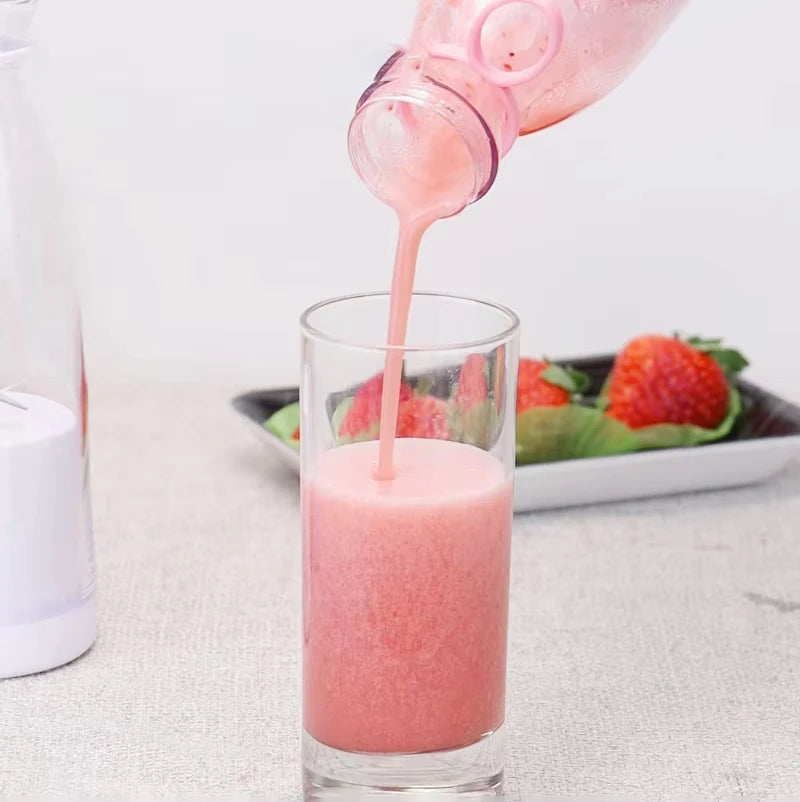 Licuadora Portátil 420ml con 6 Cuchillas para Batidos