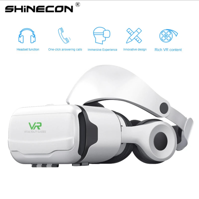 Gafas VR de realidad Virtual, auriculares 3D, casco para Android, iPhone, teléfono inteligente, juego de teléfono móvil, gafas reales, lentes para dispositivos
