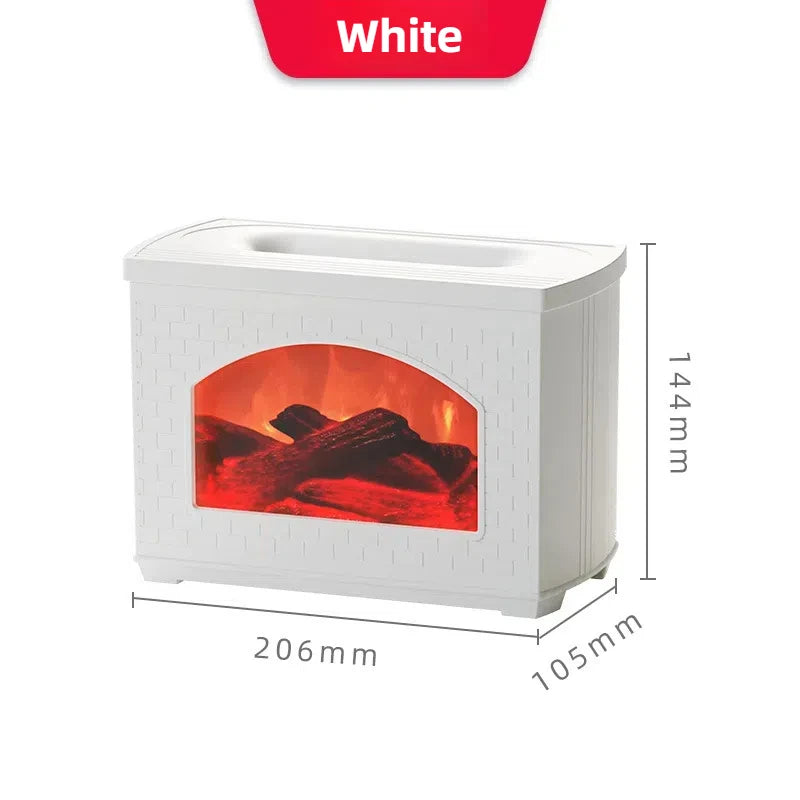 Nuevo humidificador de aire simulado para chimenea, difusor de aceites aromáticos con efecto de llama, humidificadores de aromaterapia para el hogar, pulverizador de niebla, difusor de aire
