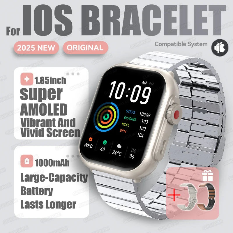 Reloj Ultra2 Inteligente AMOLED Mujer 1000mAh