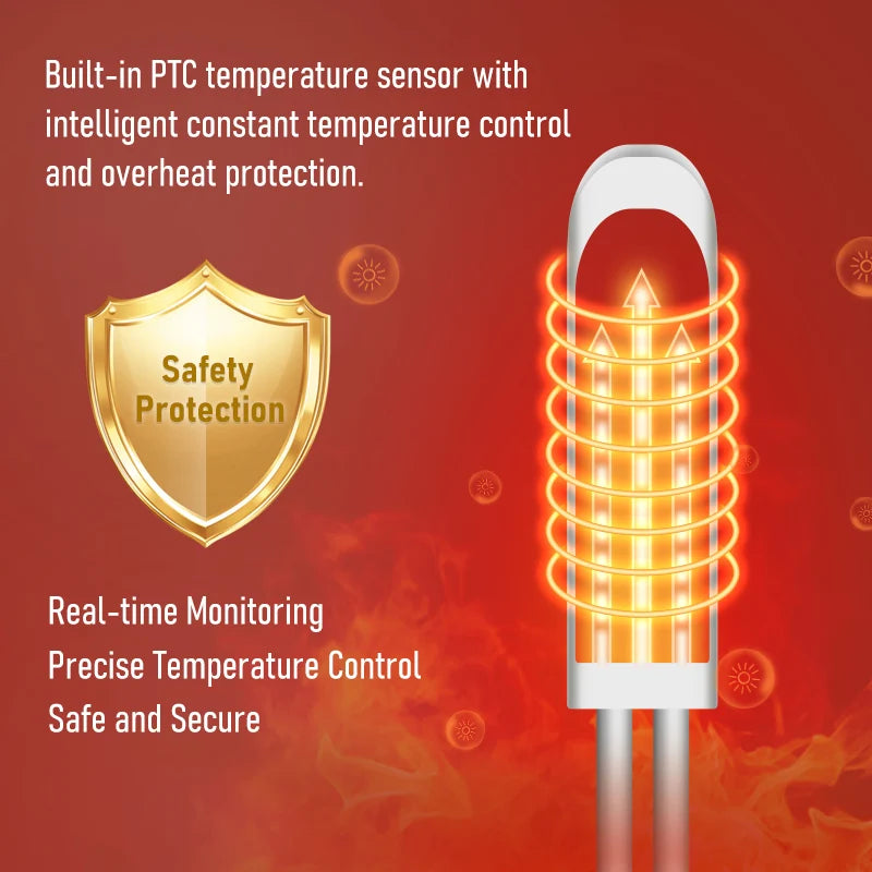 Botas Eléctricas con Calor y Luz Roja, 3 Niveles de Calor, Masaje, Calidez Invernal - Relajación Muscular, Comodidad, Cuidado de las Piernas para Personas Mayores y Entusiastas del Fitness