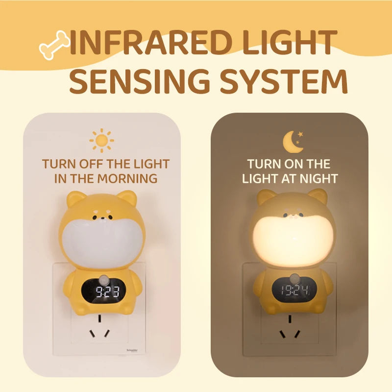 Lámpara de pared para mascotas, luz nocturna de inducción enchufable con Control remoto, iluminación para pasillo y dormitorio