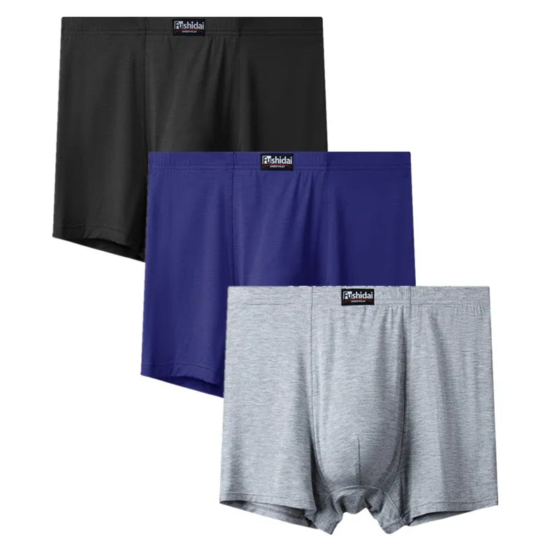 9XL 10XL 11XL 12XL 13XL ropa interior de gran tamaño para hombres más bragas Boxer calzoncillos sexis de gran tamaño ropa interior grande pantalones cortos sueltos 3 uds