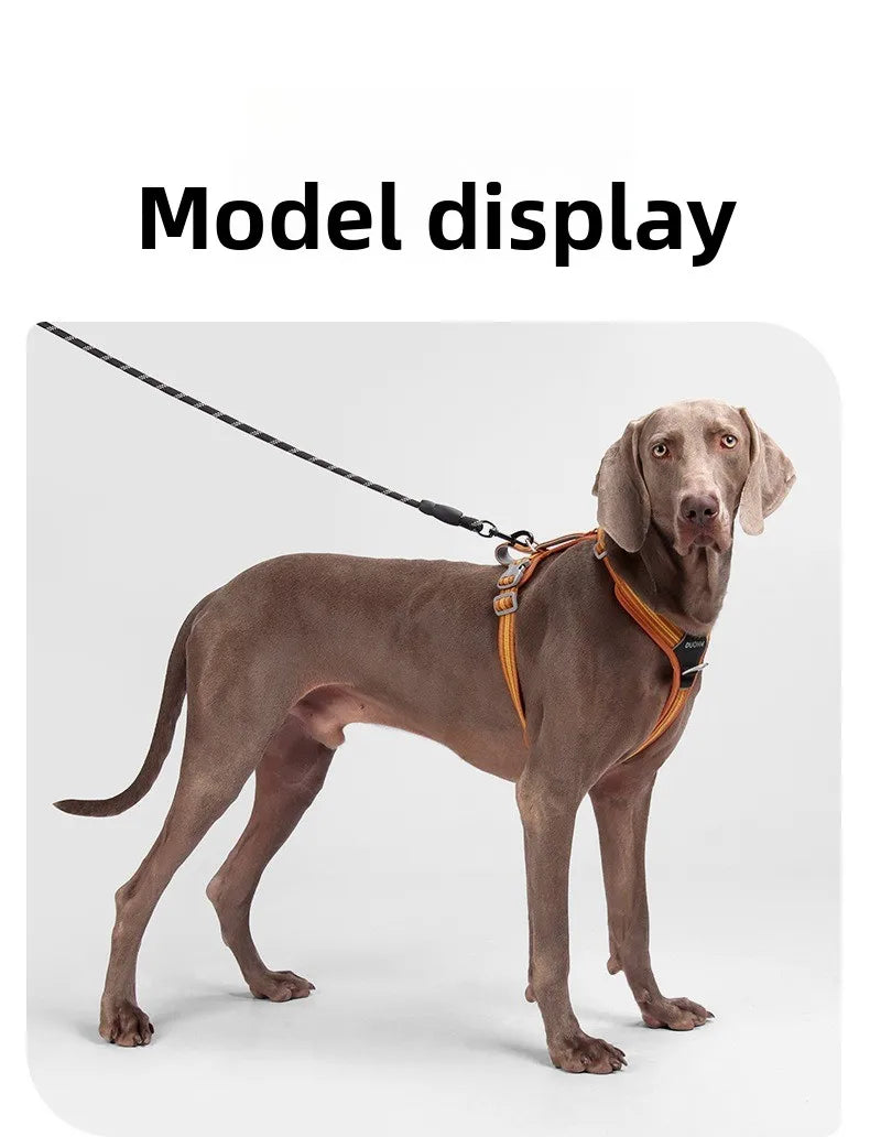 Arnés Antitirones para Perro con Chaleco Reflectante Ajustable