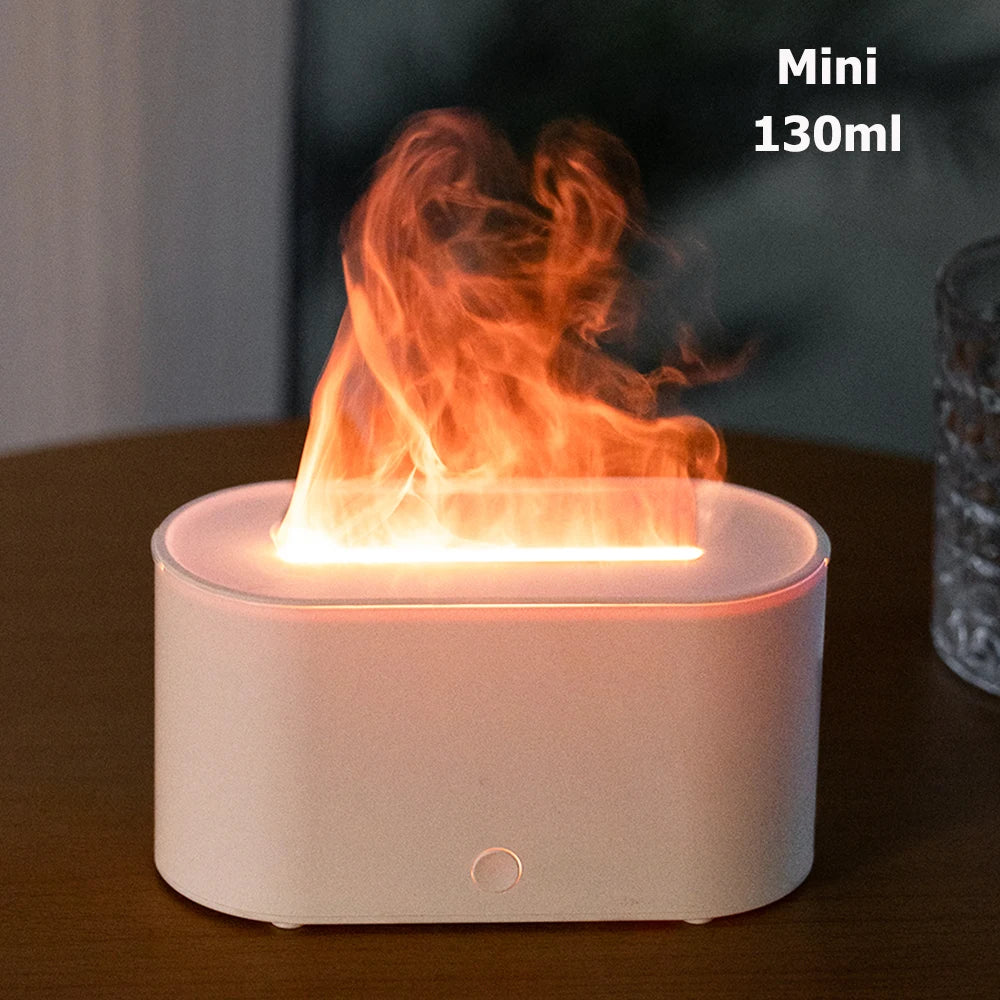 Mini Difusor Humidificador de Aromaterapia con Llama