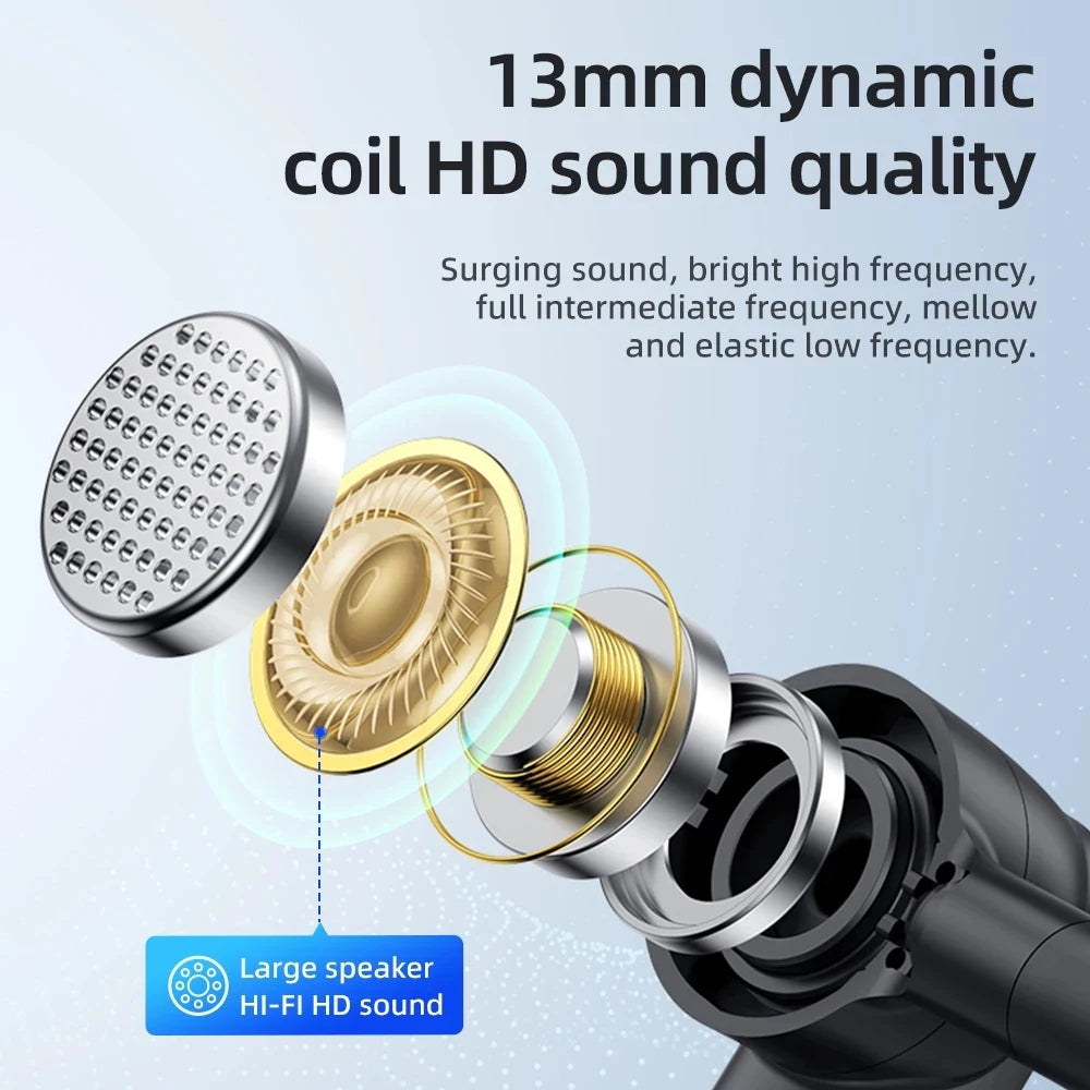 YYK526 Auriculares Bluetooth con cancelación de ruido auriculares deportivos auriculares con pantalla Digital impermeables auriculares de un solo oído sobre la oreja ﻿