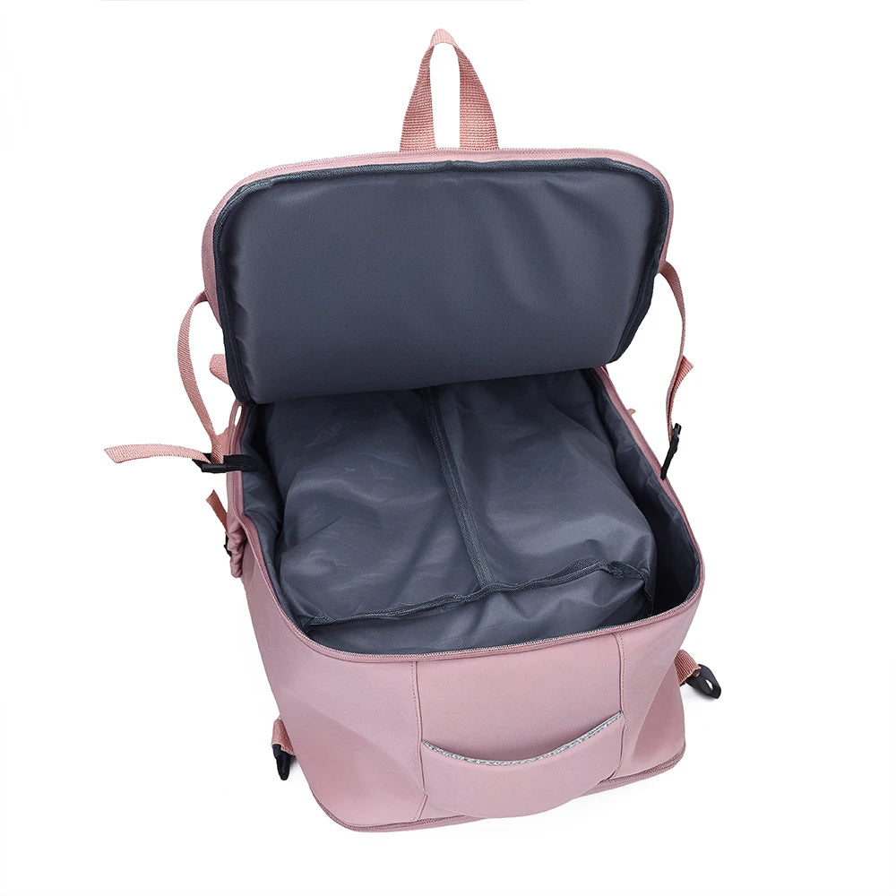 Mochila 180° Apertura Total Gran Capacidad para Viajes, Negocios y Laptop
