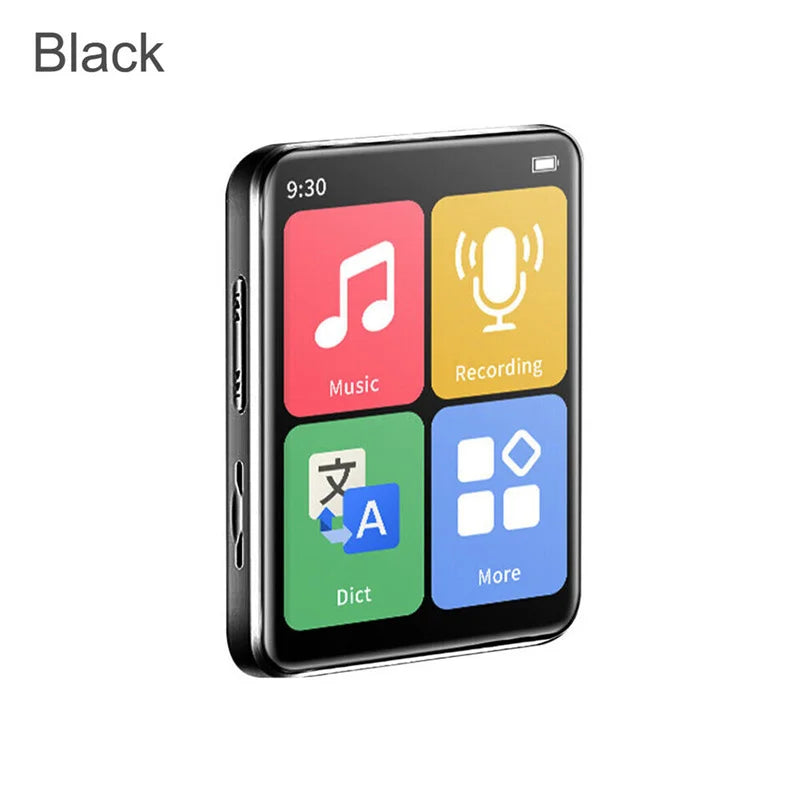 Reproductor MP3 portátil Bluetooth 5.0 con pantalla táctil y Radio FM