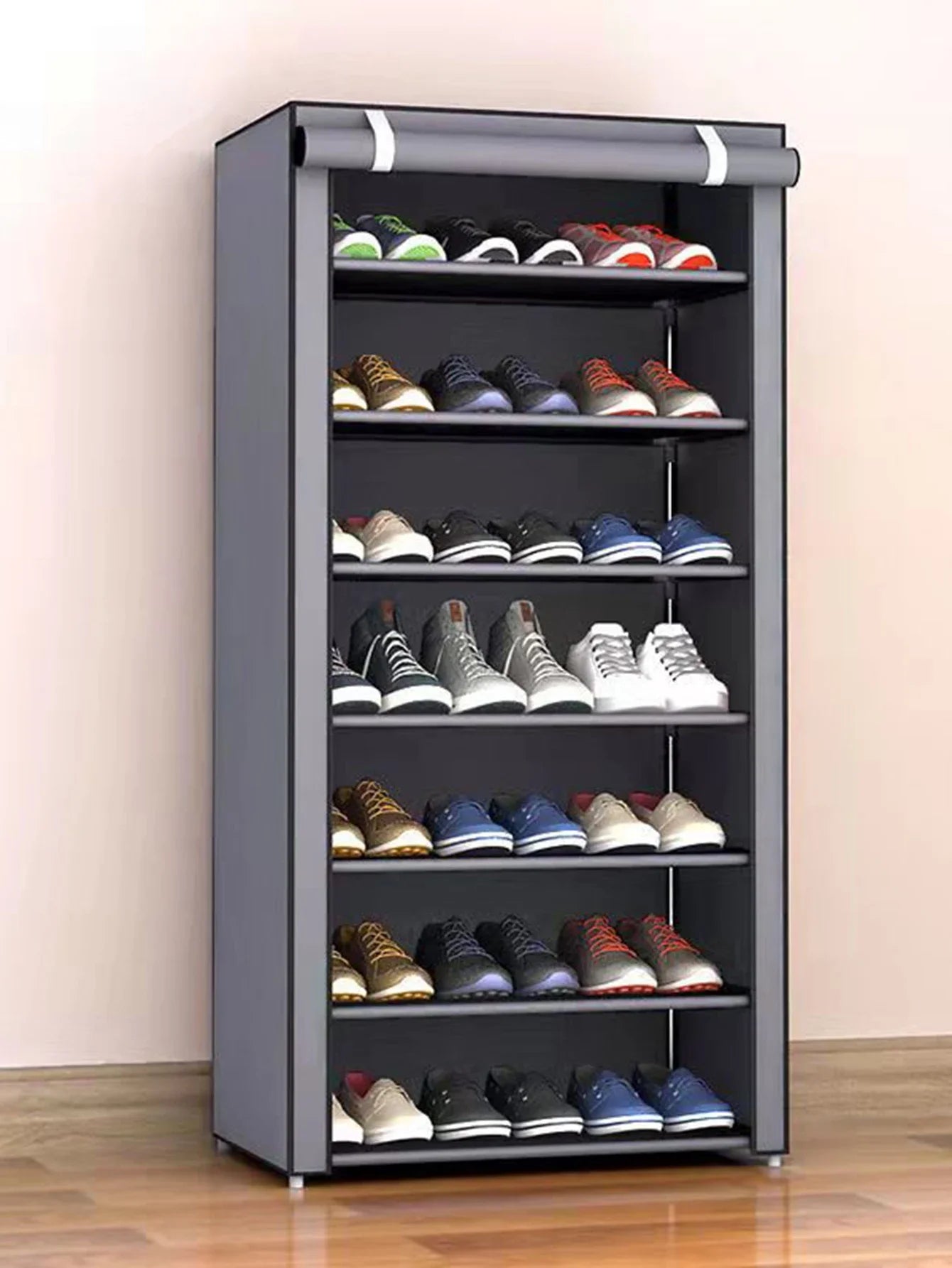 Zapatero de 10/8/6 Niveles, Organizador de Tela a Prueba de Polvo, Soporte para Zapatos, Estante para Ahorrar Espacio en el Pasillo, Mueble para el Hogar, Almacenamiento de Zapatos