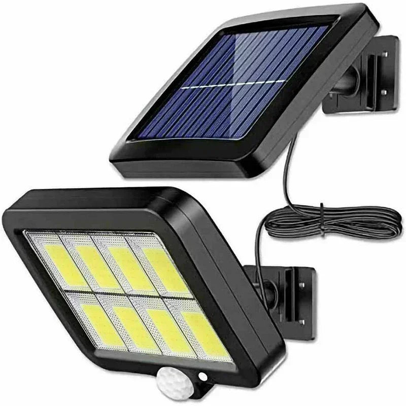 Lámpara de pared dividida con Sensor Solar, 3/2/1 Uds., 3 modos, movimiento impermeable, farolas de jardín, lámpara Solar, luz de jardín 160/120/100COB