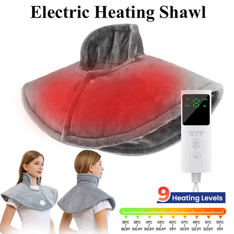 Masajeador Eléctrico de Cuello con Compresa Caliente 9 Niveles