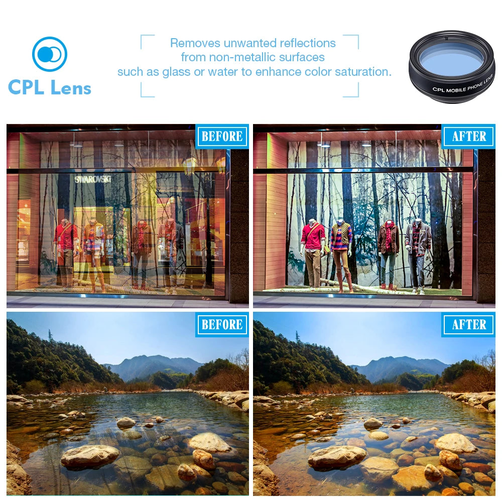 Teleobjetivo 22X 10 en 1 para Smartphone con Clip