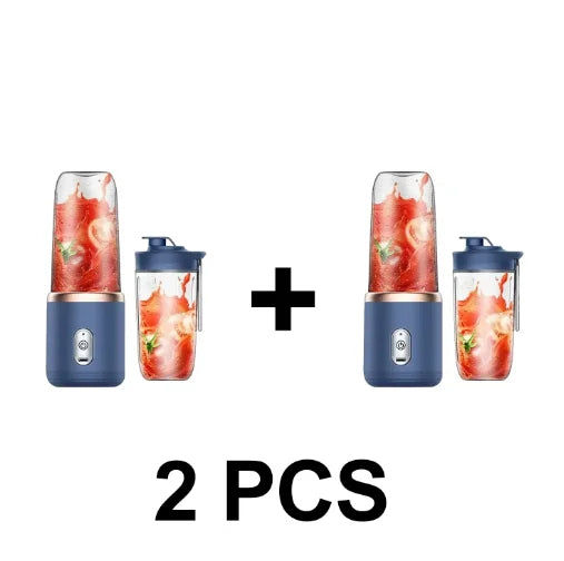 Licuadora Portátil USB 400ml Vaso Mezclador de Viaje