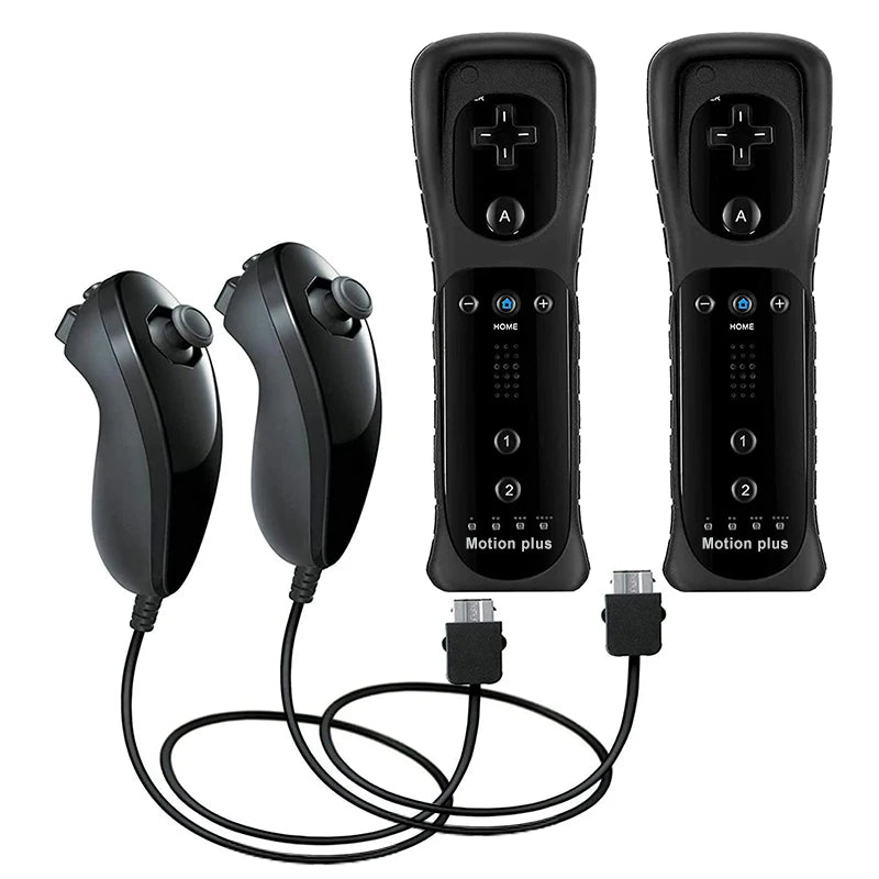 Control Remoto Inalámbrico con Motion Plus para Nintendo Wii y Wii U