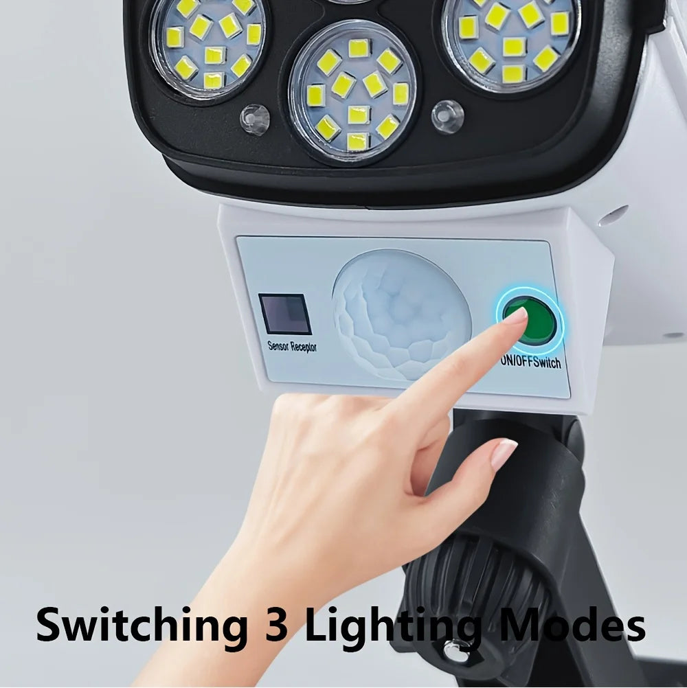 Luz Solar con Sensor de Movimiento para Exterior 77LED 2000 Lúmenes