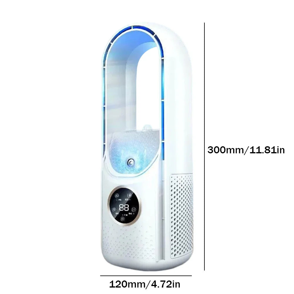 Enfriador de Aire USB Sin Aspas con 6 Velocidades y Temporizador