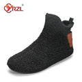 YRZL, zapatos de algodón de invierno para hombre, zapatillas ligeras sin cordones de alta calidad, mocasines de algodón de felpa para interiores, zapatos cálidos de invierno para hombre