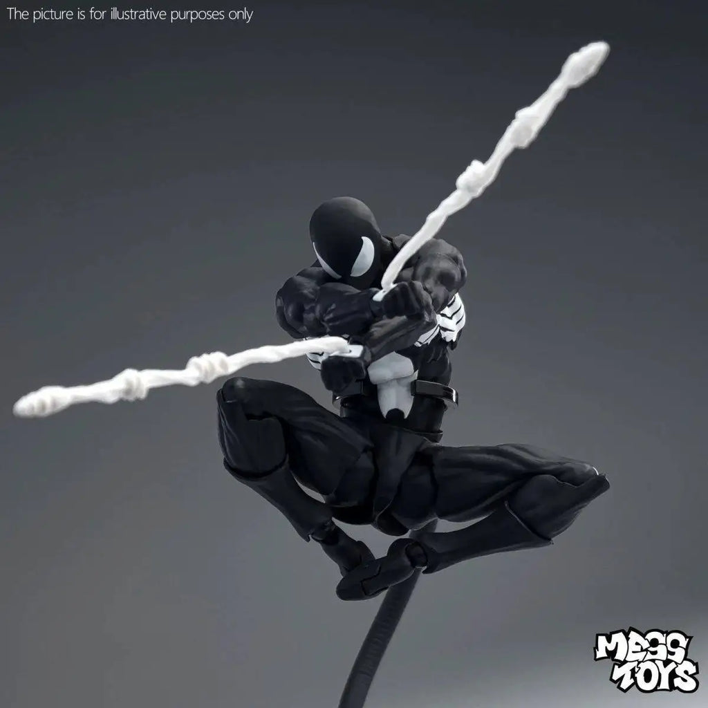 Figura de Acción de 16 cm de Spider-Man Venom Symbiote Kaine Parker Scarlet Spider con Traje Negro y Rojo, Modelo de Anime, Juguetes Coleccionables