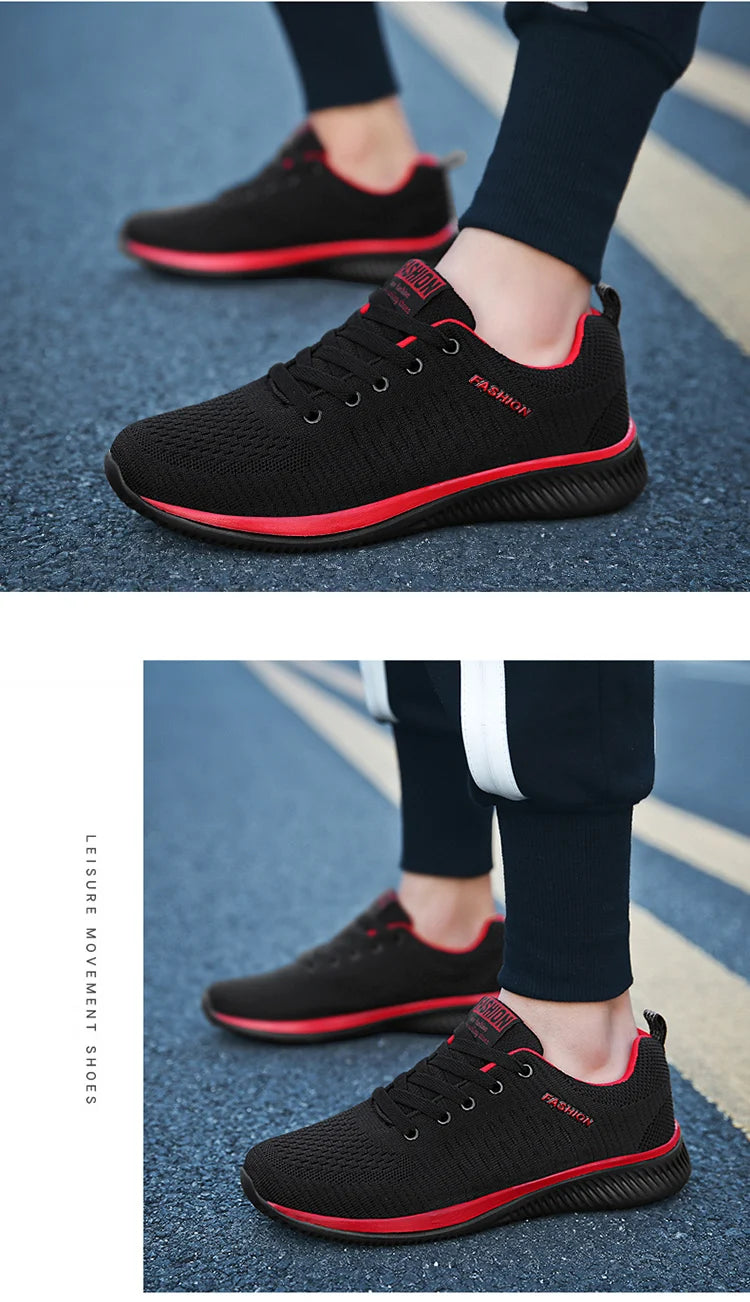 Zapatillas de correr para hombre, zapatos deportivos ligeros para caminar, zapatos informales transpirables de malla clásica, mocasines de moda para hombre, zapatillas de deporte para hombre