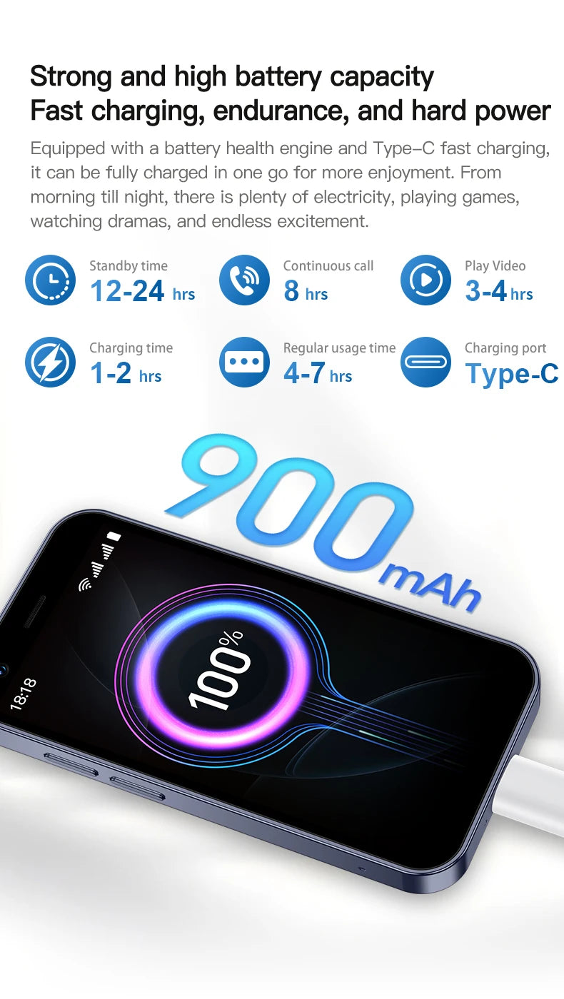 SERVO 18SE Mini Smartphone, pantalla HD de 3,0 pulgadas, 3G WCDMA, 2GB + 16GB, GPS Android, teléfono móvil pequeño, modo de reposo Dual SIM, Play Store