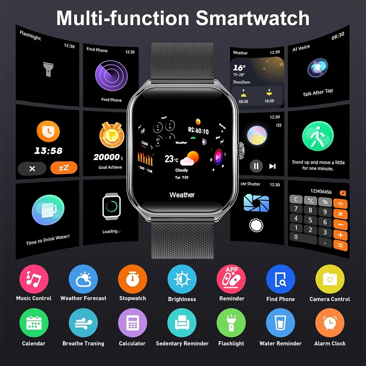 Reloj Inteligente Delgado AMOLED 1.43 Bluetooth