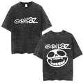 Camiseta Vintage Gorillaz, Punk Hip Hop Oversize, Unisex