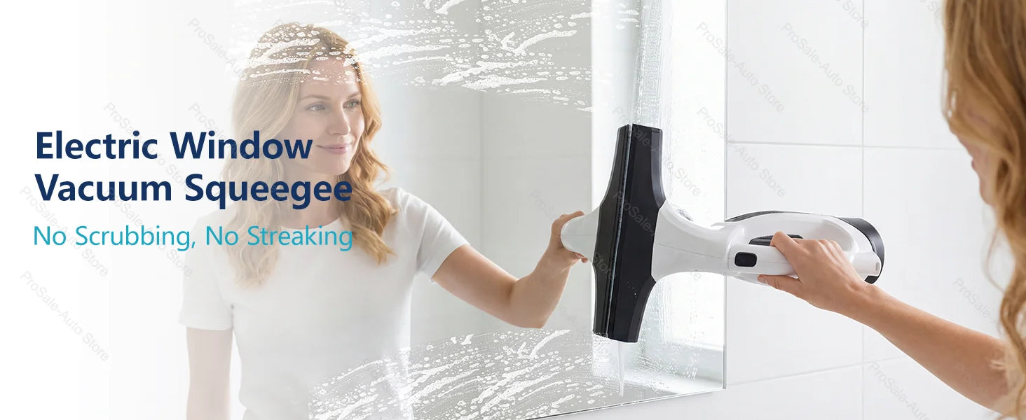 Limpiador de Ventanas Eléctrico Portátil Multifunción 2026, Nueva Versión Mejorada, Potente, Eficiente e Inalámbrico