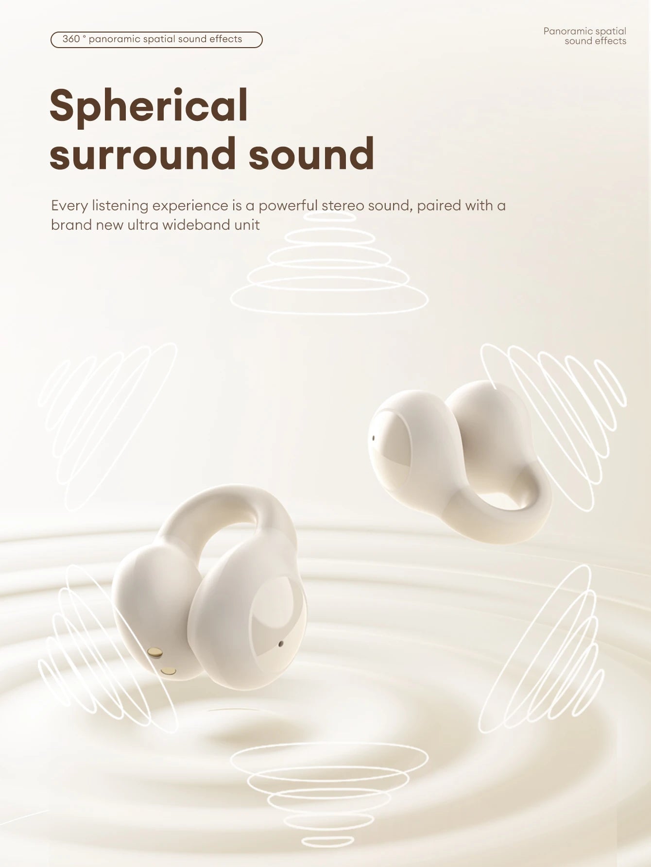 Auriculares Lenovo LP25 OWS Bluetooth 5.4 con Clip Inalámbricos