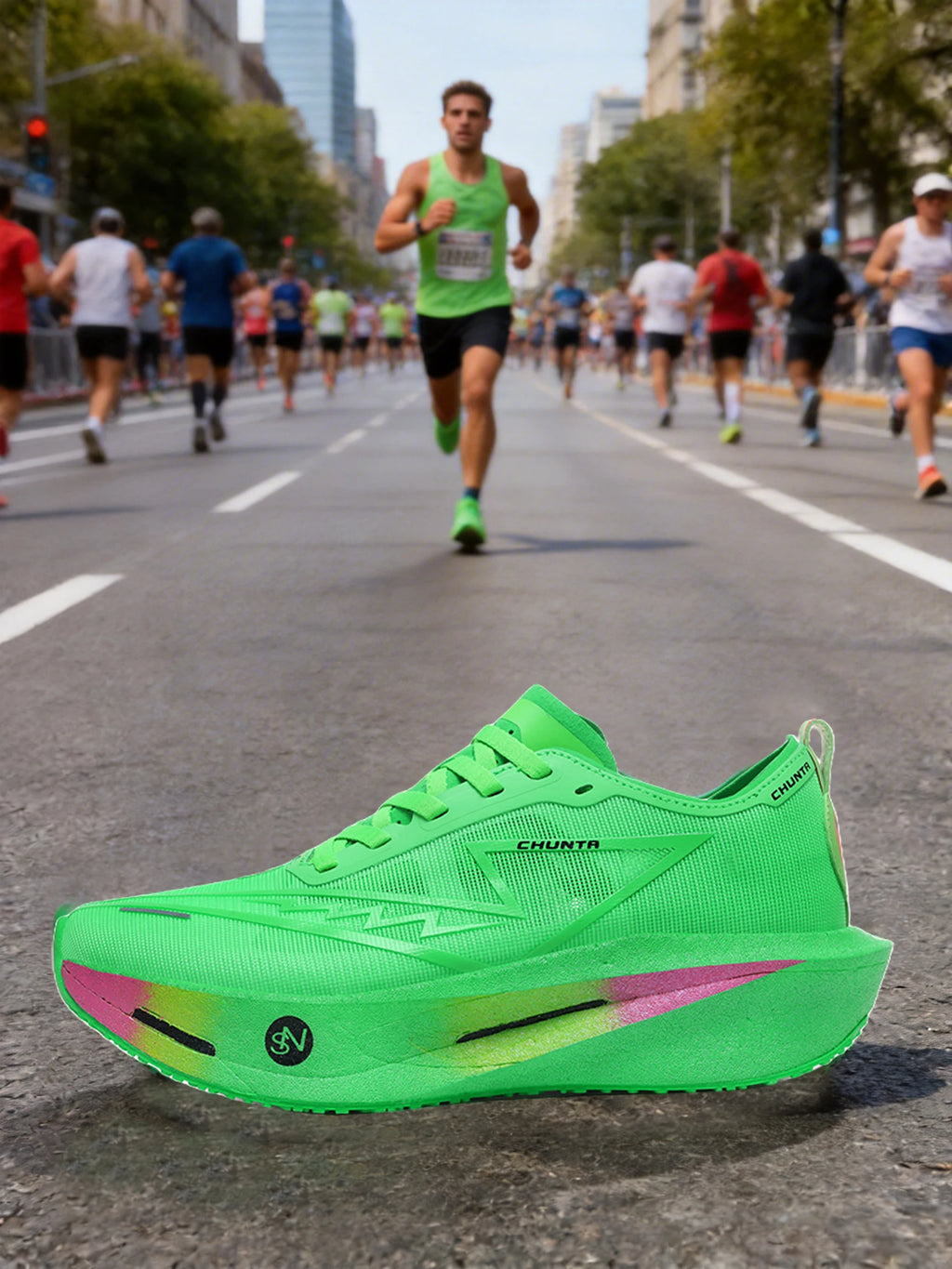 Zapatillas Running con Placa de Carbono | Unisex Talles 36-45