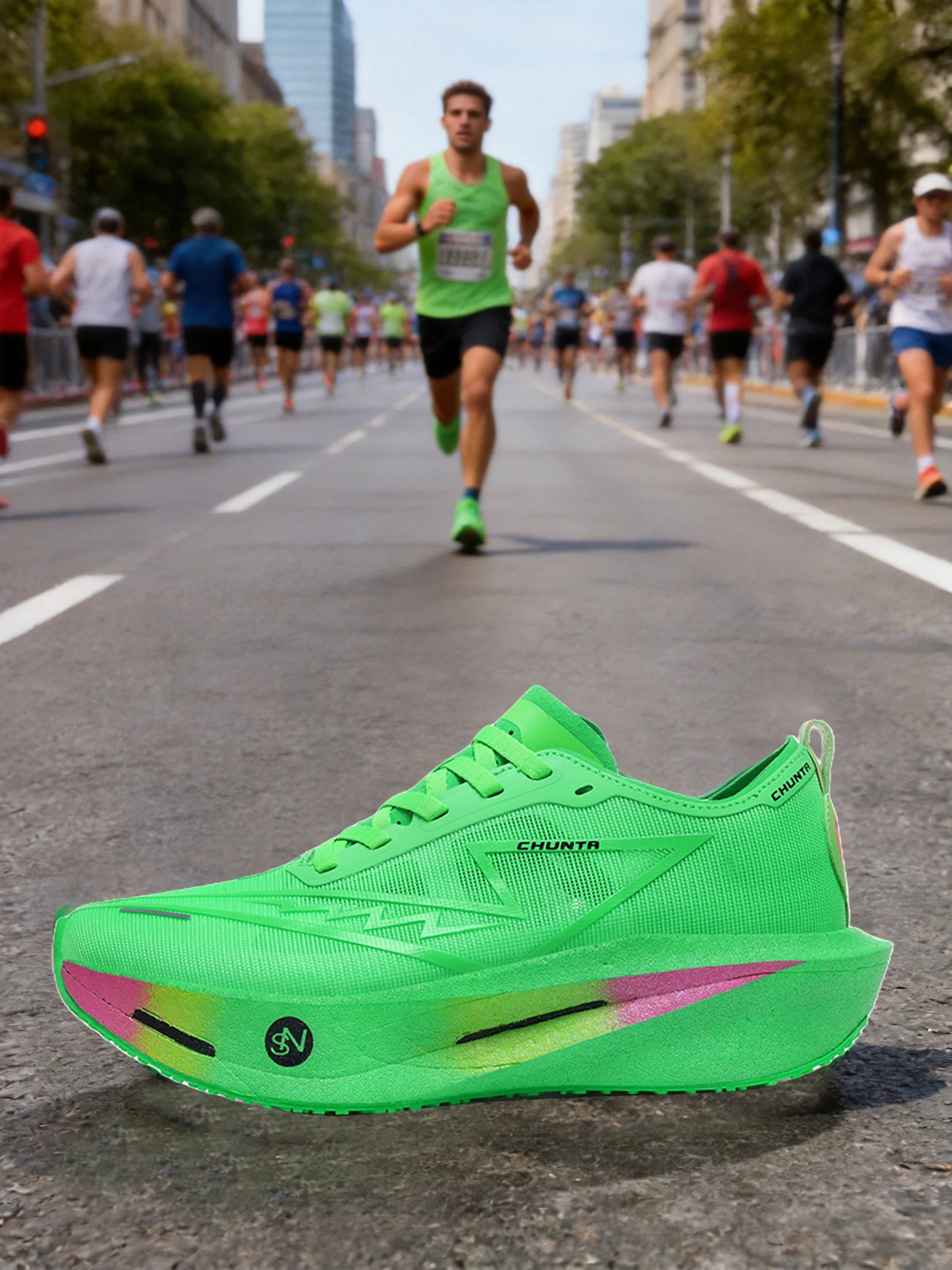 Zapatillas Running con Placa de Carbono | Unisex Talles 36-45