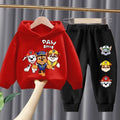 Conjunto de ropa para niños de primavera y otoño, sudadera fina y pantalón de chándal, traje de dos piezas, chándal para niños de la patrulla canina