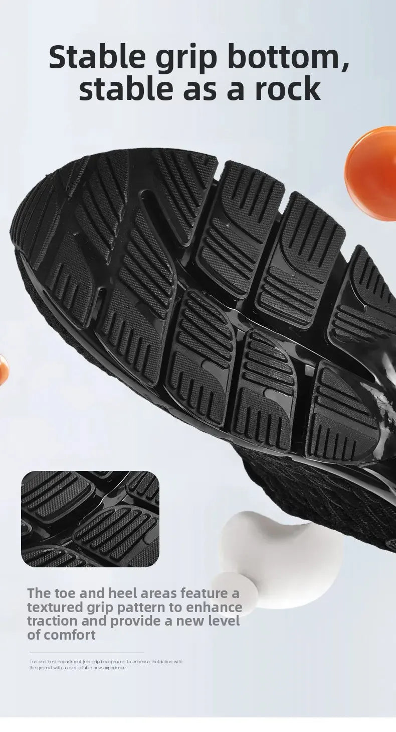 Zapatillas deportivas transpirables de malla unisex con suela cuchilla