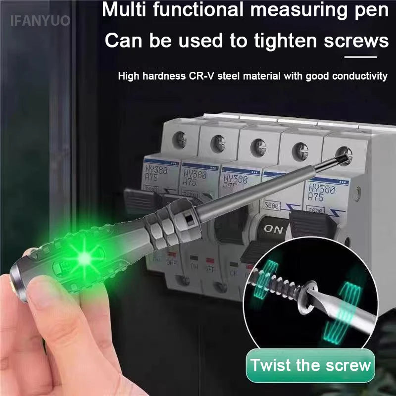 Nuevo Destornillador multifuncional para electricista, pluma medidora inteligente para el hogar, probador de potencia de voltaje de inducción sin contacto ABS