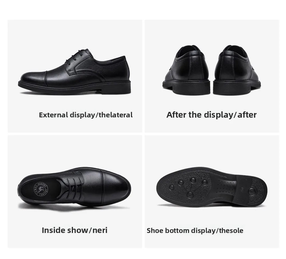 Golden Camel Zapatos informales para hombre, cómodos, antideslizantes, de cuero, con suela suave, zapatos planos para caminar, zapatos de vestir ligeros