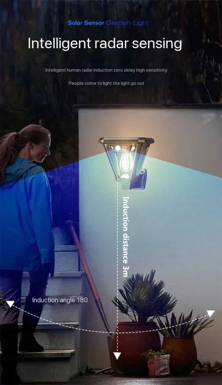 Luces Solares de Tungsteno para Patio y Jardín