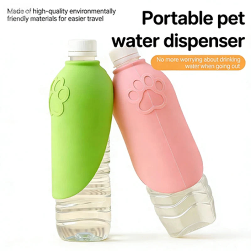 Bebedero Portátil de Silicona para Perros y Gatos
