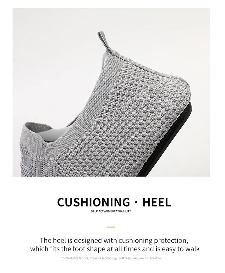 Zapatillas informales transpirables para hombre, zapatos ligeros sin cordones para caminar para hombre, mocasines flexibles antideslizantes para parejas, calzado suave de verano