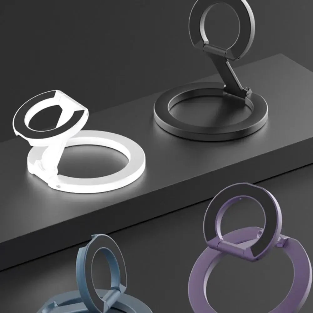 Soporte Magnético de Doble Cara para Teléfono con MagSafe, Anillo Magnético Plegable y Portátil para Celulares, Accesorios para Teléfono, Soporte de Agarre