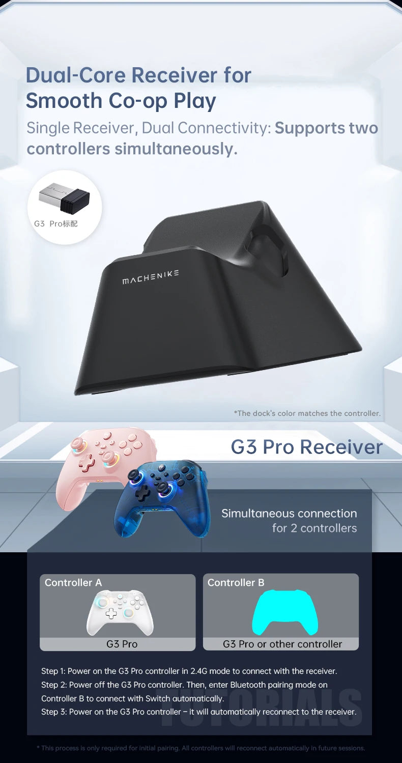 Controlador de Juegos para PC Machenike G3V2 G3Pro, Joysticks con Efecto Hall, Gamepad para Nintendo Switch, iPhone, Teléfono Móvil Android, PC